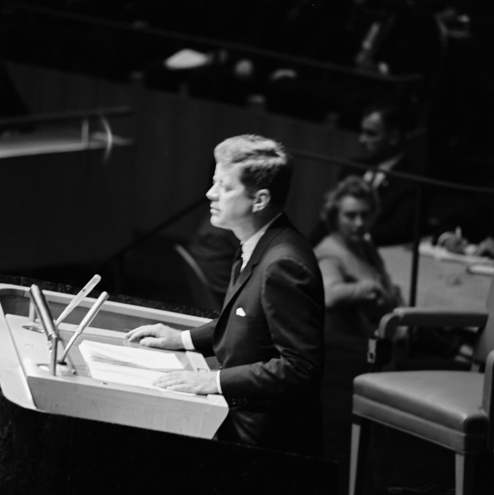 Image result for president kennedy un general assembly 1961